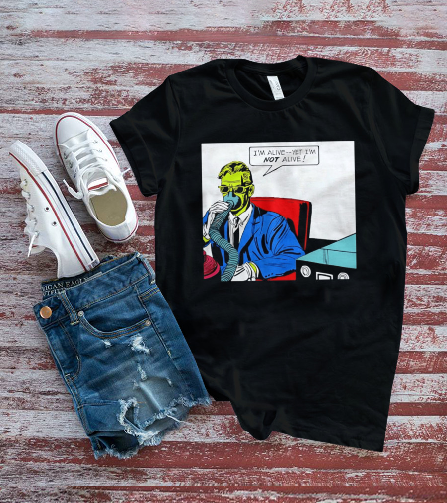 I'm Alive Yet I'm Not Alive Comic Pop Art Retro Bubble T-Shirt