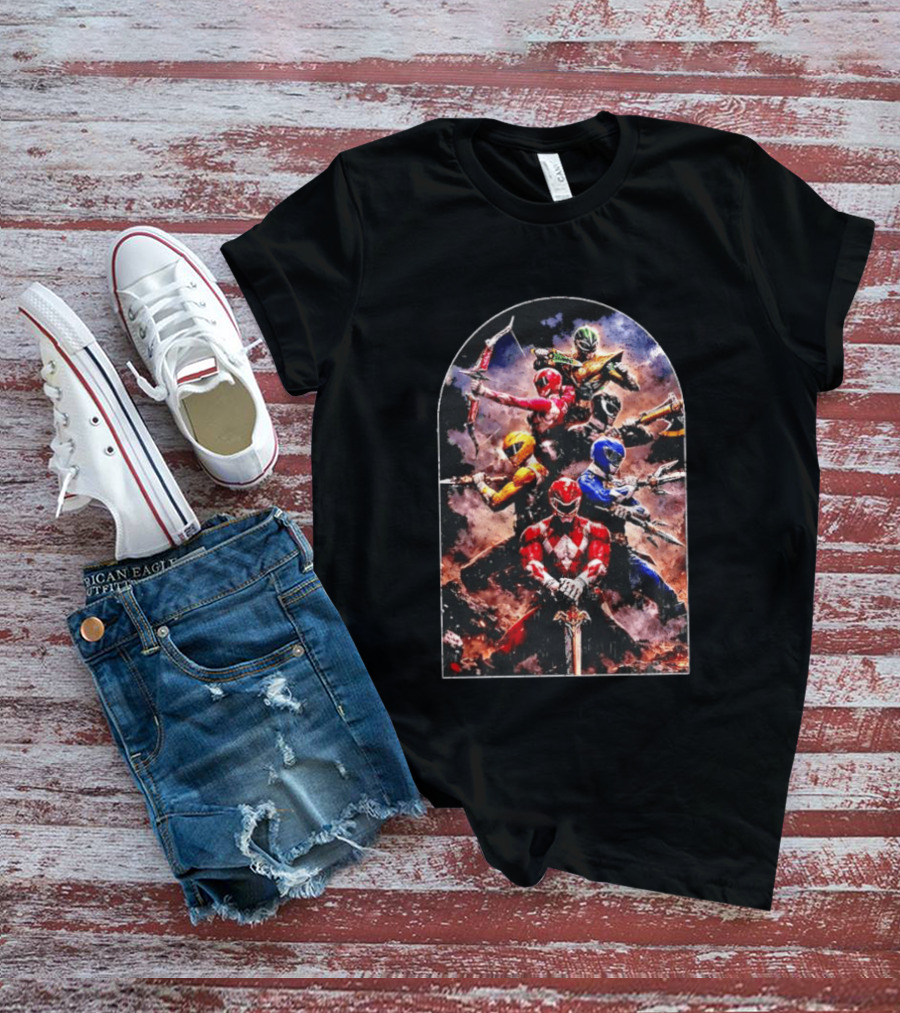 Mighty Morphin Power Rangers Super Hero Team United T-Shirt