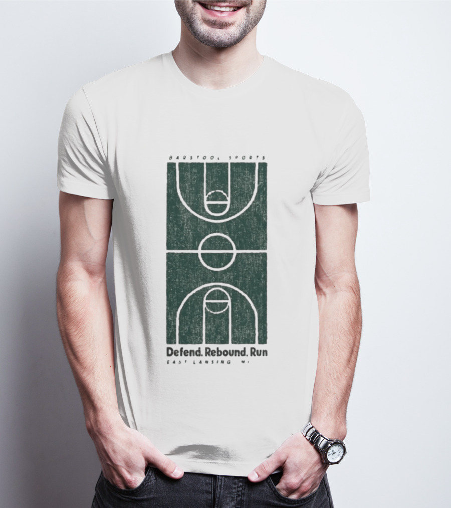 Barstool Sports Defend Rebound Run East Lansing Court T-Shirt