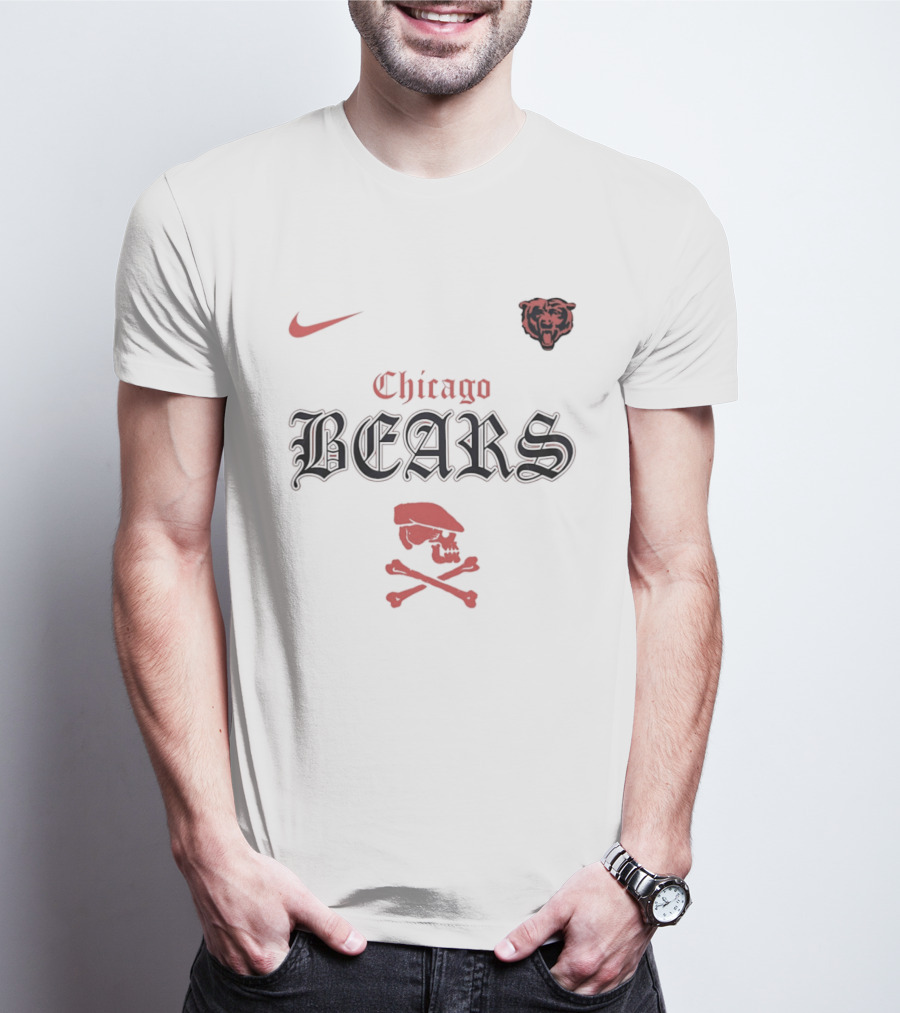 Nike Chicago Bears Dropkick Murphys Skull T-Shirt