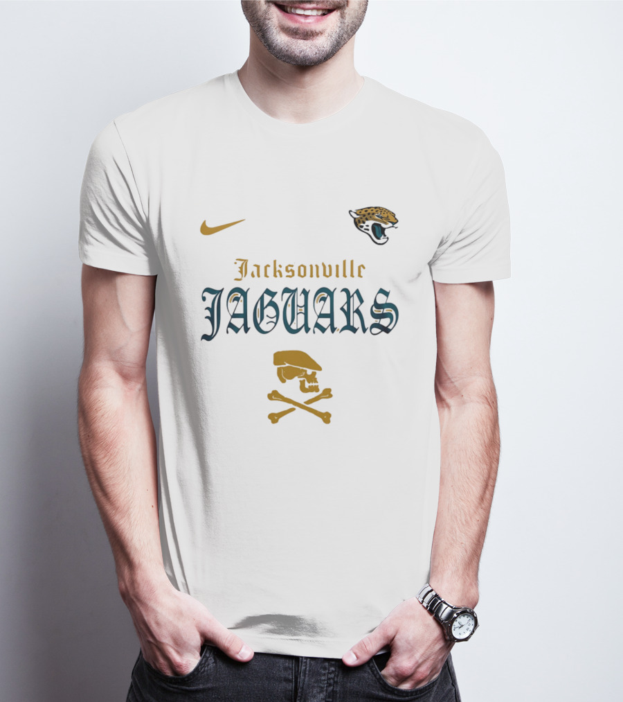 Jacksonville Jaguars Nike Dropkick Murphys Skull T-Shirt