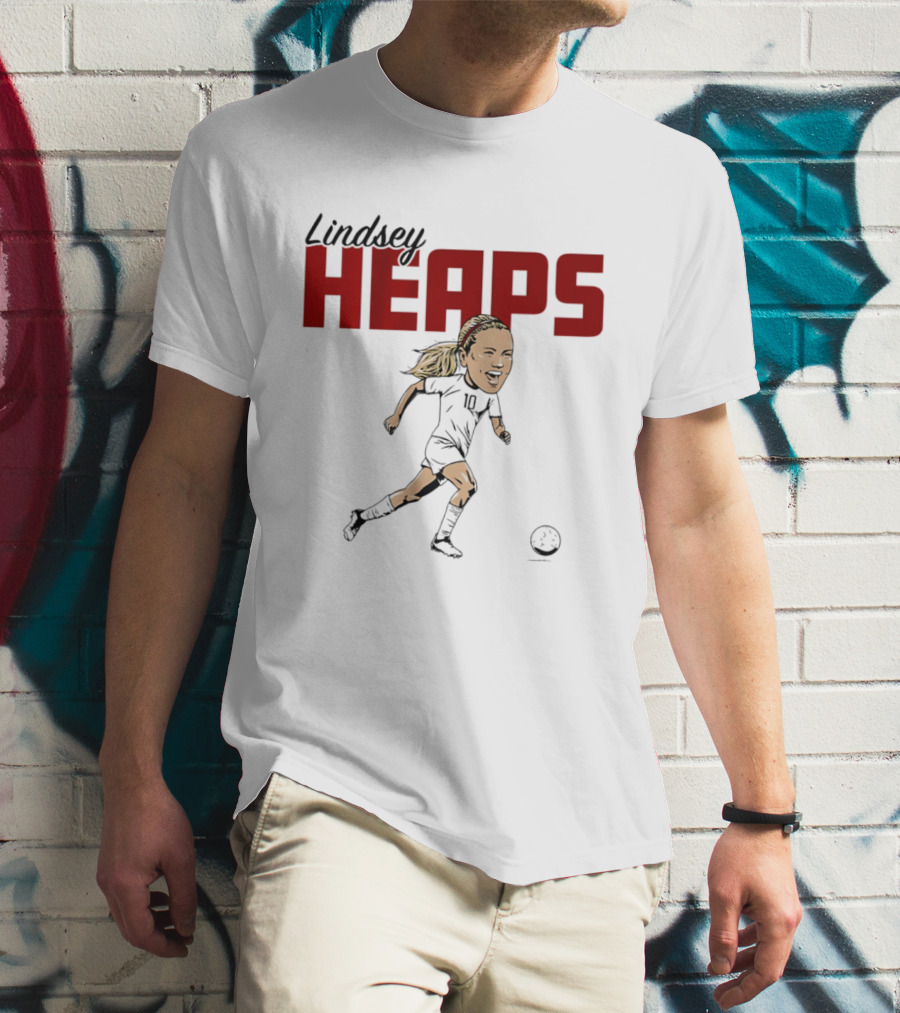 Lindsey Heaps Soccer Caricature USA Player T-Shirt