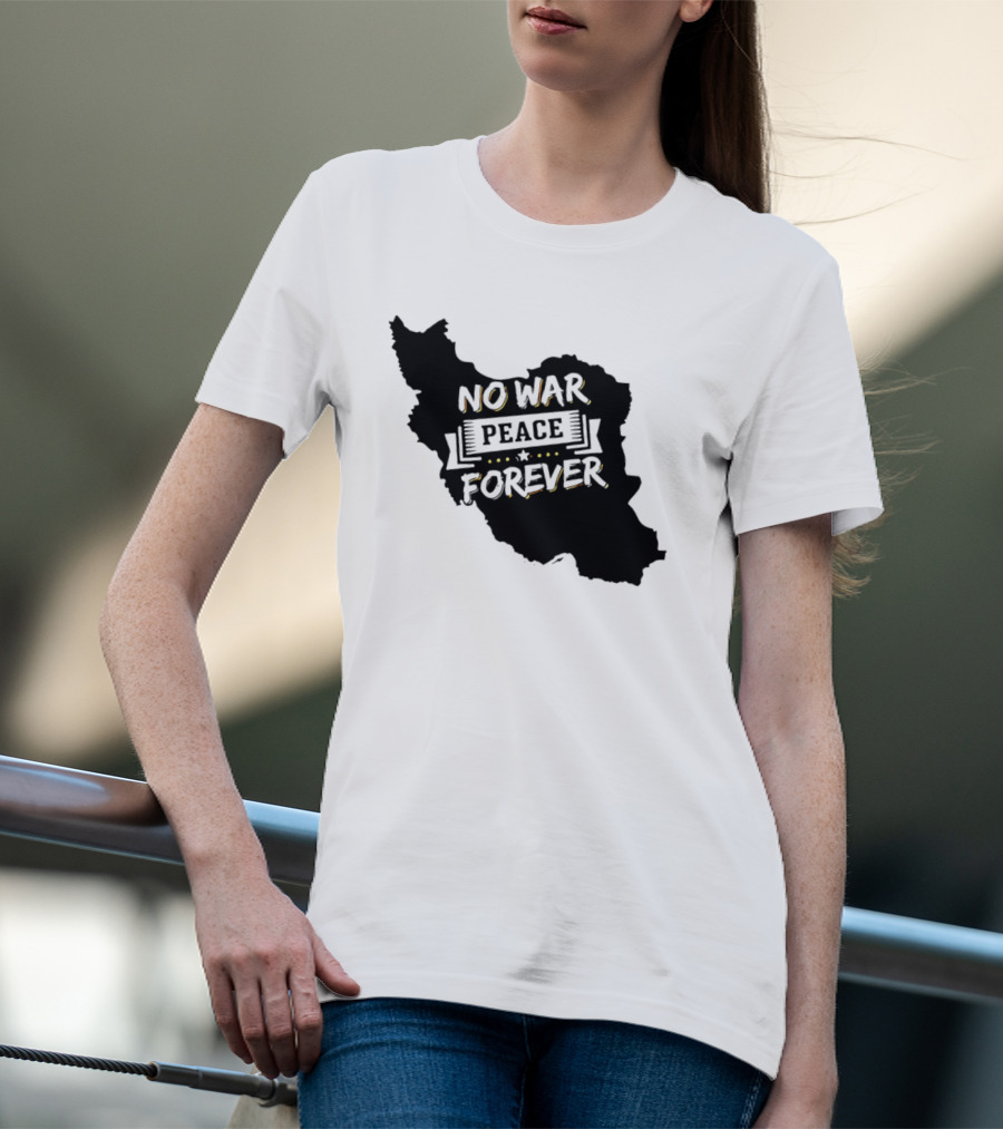 No War Peace Forever Map T-Shirt