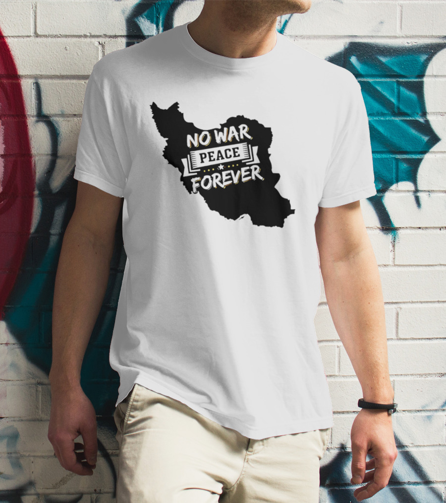 No War Peace Forever Map T-Shirt