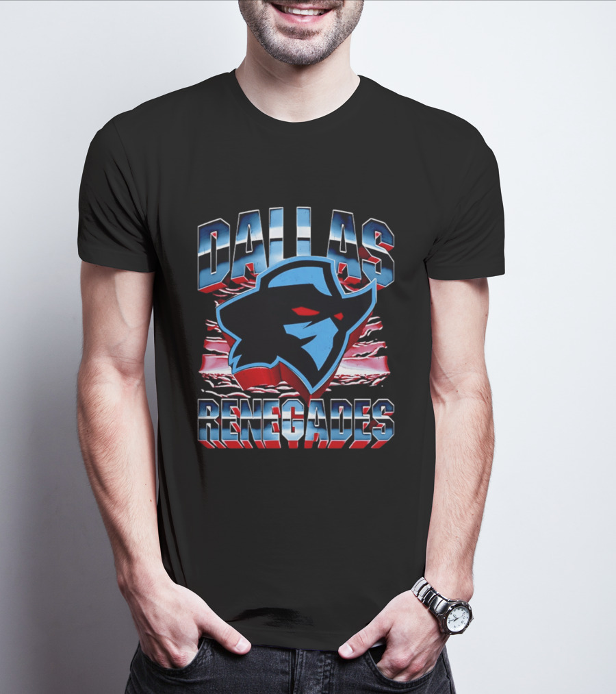 Dallas Renegades UFL Team Emblem Rugged T-Shirt
