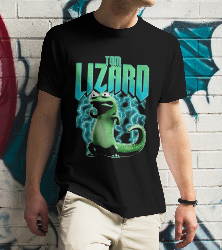 Tom Lizard Animated Lightning Character Disney Hoppers T-Shirt