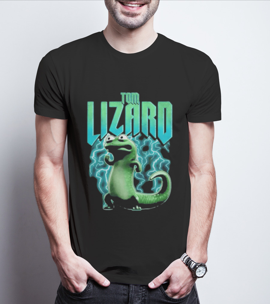 Tom Lizard Animated Lightning Character Disney Hoppers T-Shirt