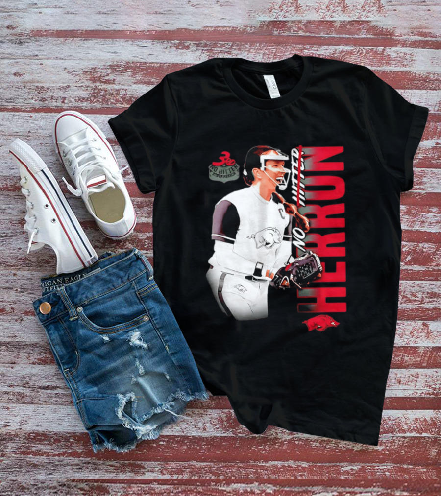 Robyn Herron Arkansas Razorbacks No Hitter No Hitz Herron T-Shirt