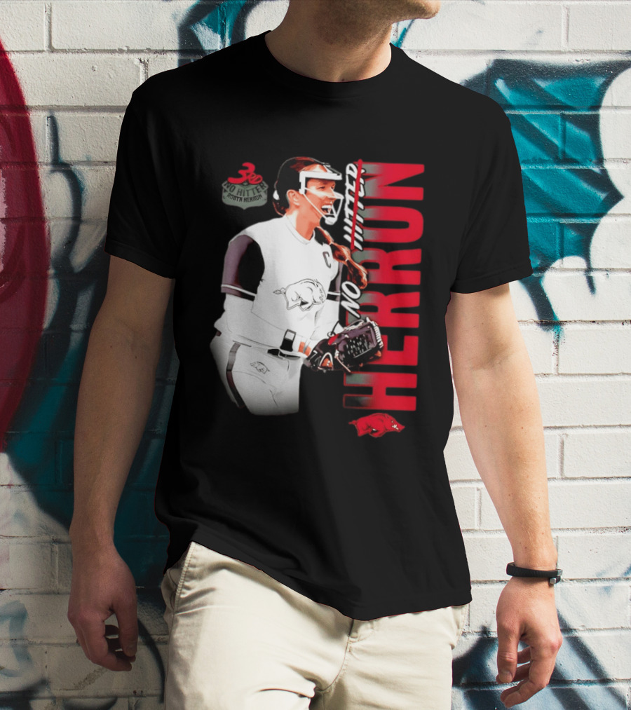 Robyn Herron Arkansas Razorbacks No Hitter No Hitz Herron T-Shirt