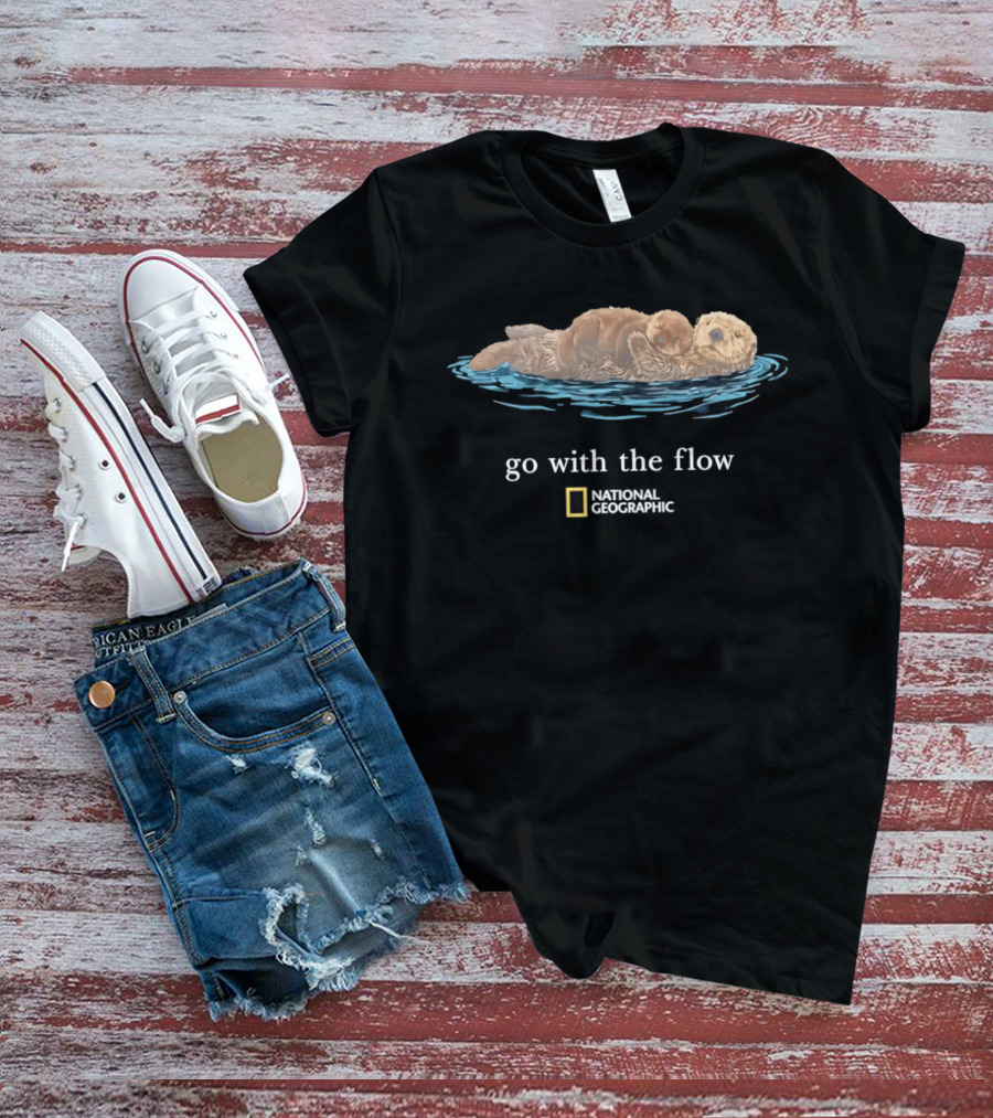 National Geographic Sea Otter Go With The Flow T-Shirt
