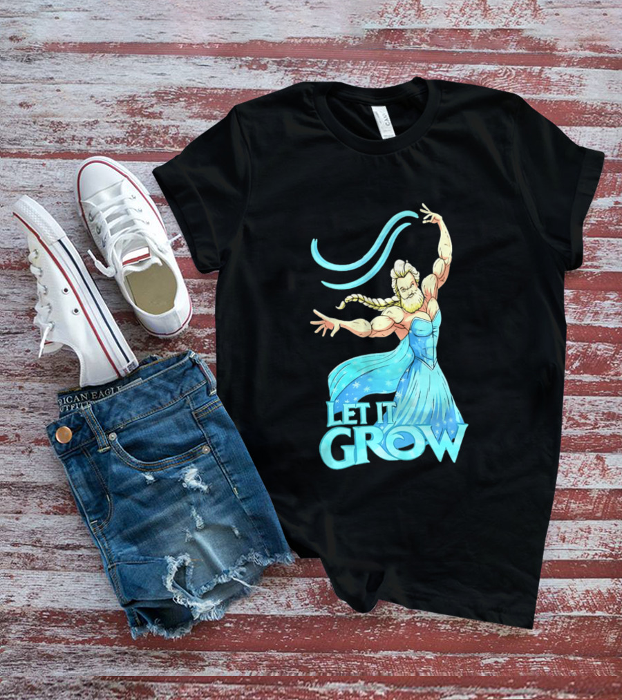 Let It Grow Frozen Elsa Muscular T-Shirt