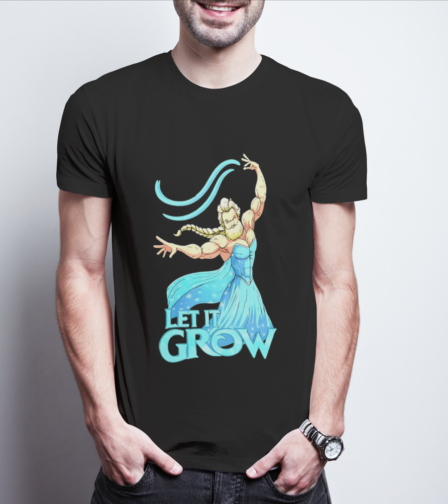 Let It Grow Frozen Elsa Muscular T-Shirt