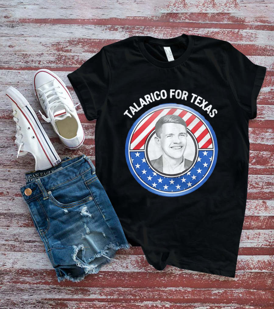 Talarico For Texas US Senator James Talarico '26 Stars Stripes Campaign T-Shirt
