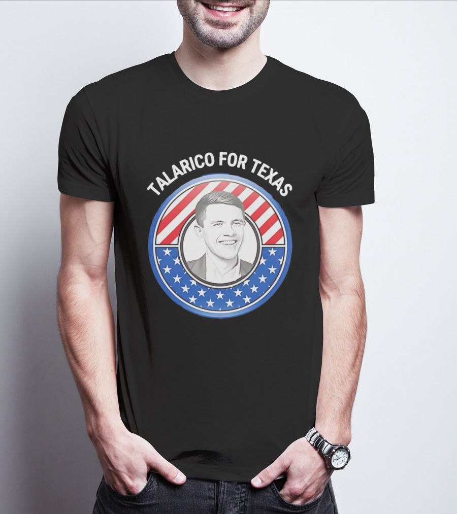 Talarico For Texas US Senator James Talarico '26 Stars Stripes Campaign T-Shirt