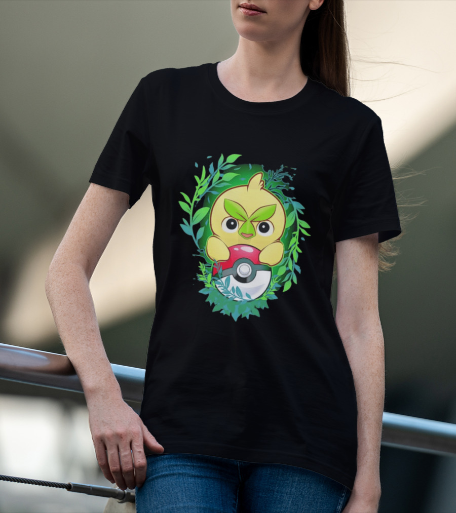 Pokémon Browt Grass Chicken Pokeball Forest T-Shirt