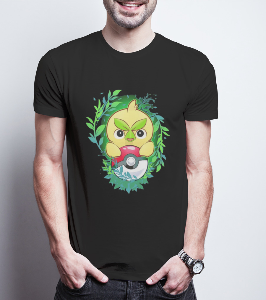 Pokémon Browt Grass Chicken Pokeball Forest T-Shirt
