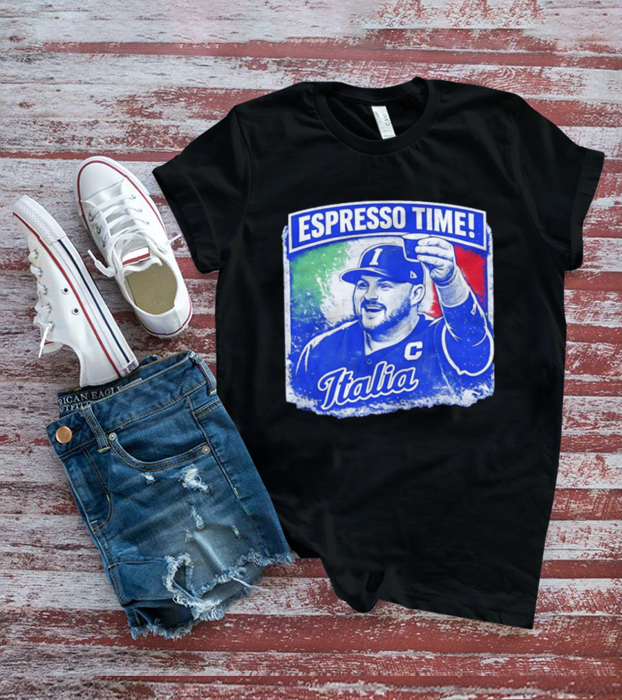 Espresso Time Italia Italy Baseball Celebration T-Shirt