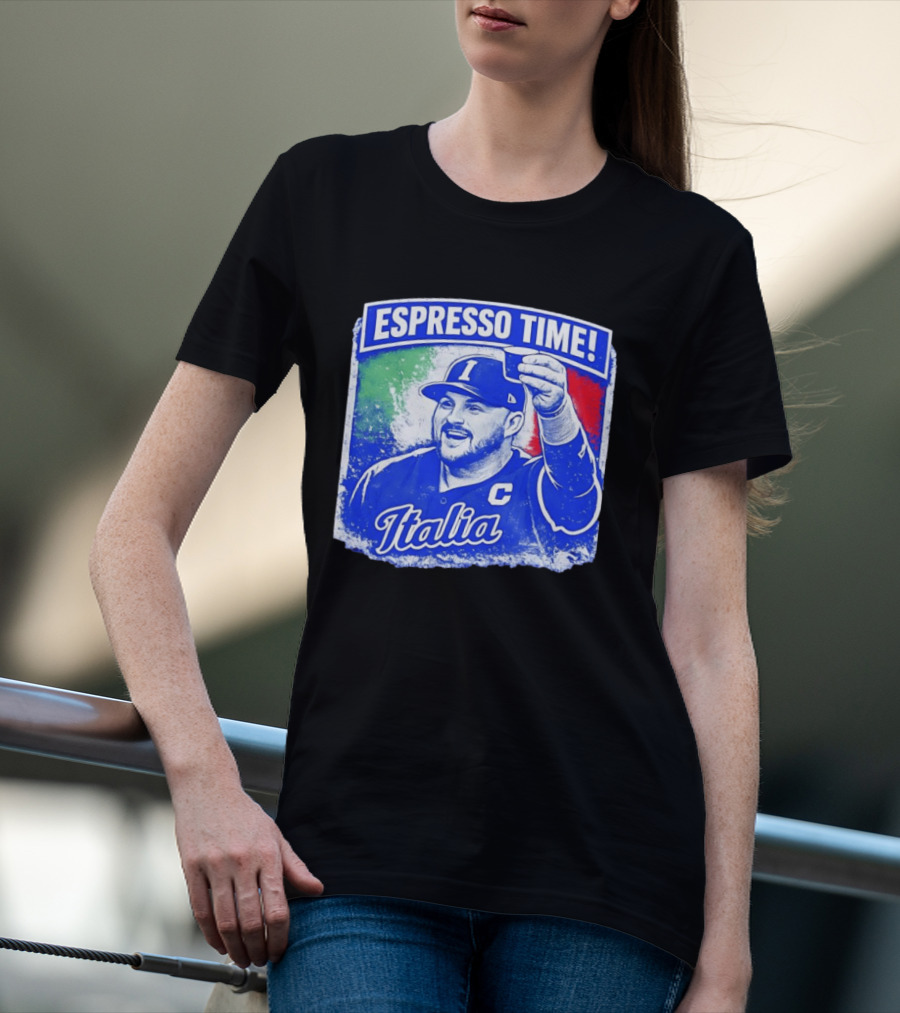 Espresso Time Italia Italy Baseball Celebration T-Shirt