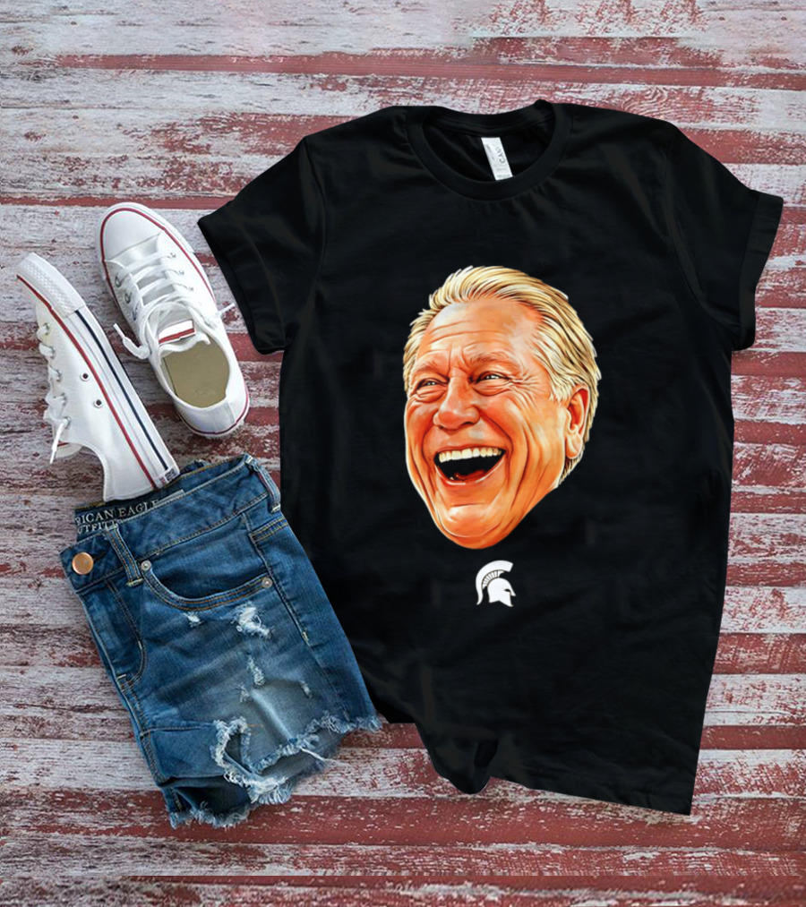Michigan State Spartans Coach Tom Izzo Big Head T-Shirt