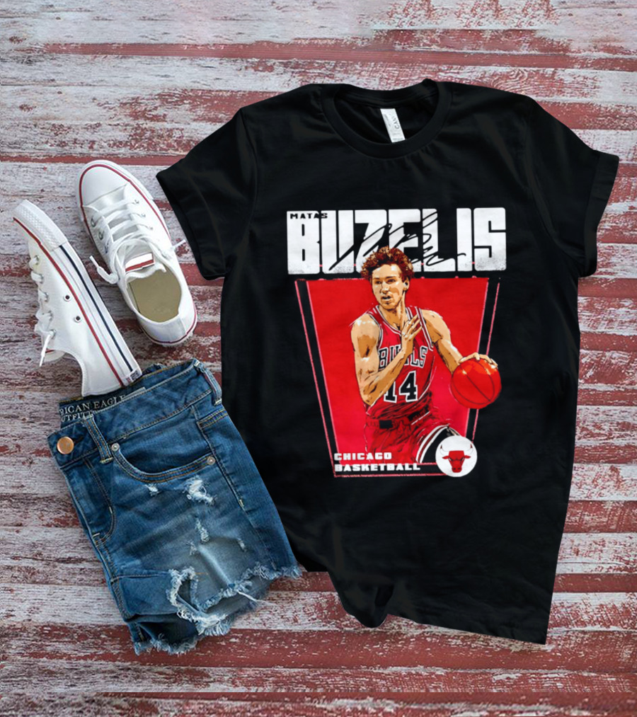 Matas Buzelis Chicago Basketball Bulls 14 T-Shirt