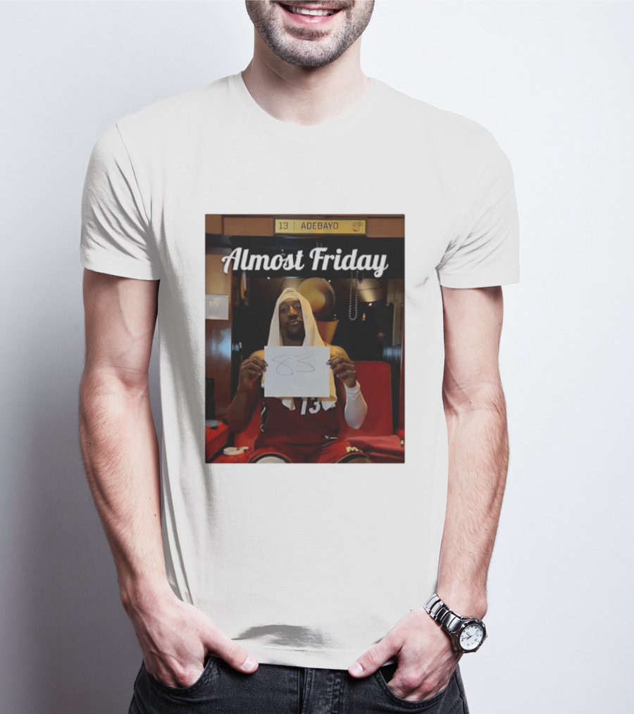 Almost Friday Bam Adebayo 83 Points Locker Room Moment T-Shirt