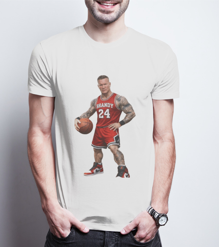 Brandy 24 Basketball Player Jordan Style Tattooed Athlete T-Shirt