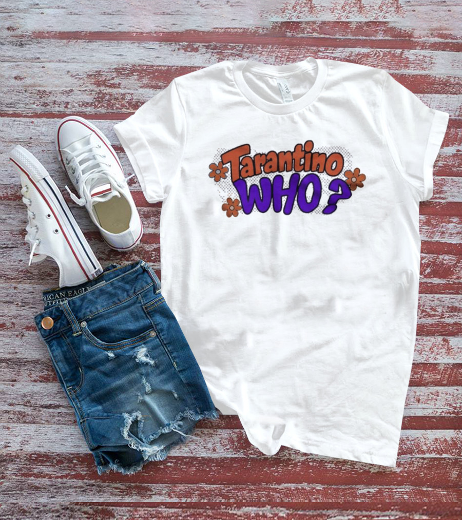 Tarantino Who Retro Groovy Flowers T-Shirt