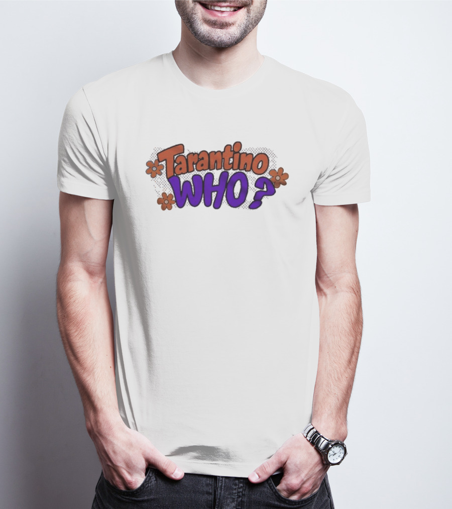 Tarantino Who Retro Groovy Flowers T-Shirt