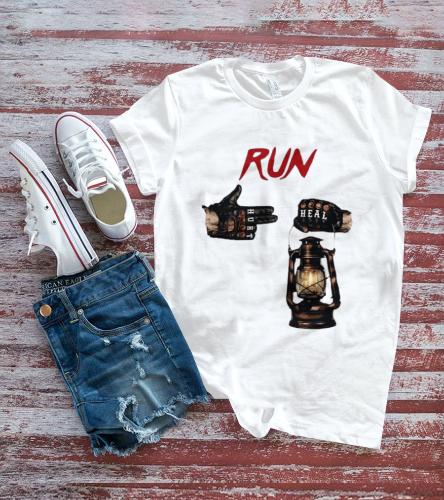 RUN Bray Wyatt Hurt Heal Lantern Mashup T-Shirt