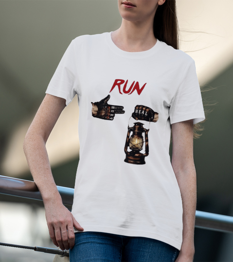 RUN Bray Wyatt Hurt Heal Lantern Mashup T-Shirt