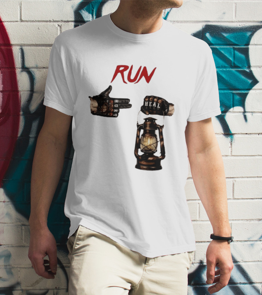 RUN Bray Wyatt Hurt Heal Lantern Mashup T-Shirt