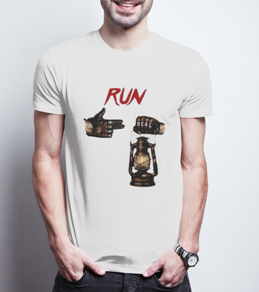 RUN Bray Wyatt Hurt Heal Lantern Mashup T-Shirt