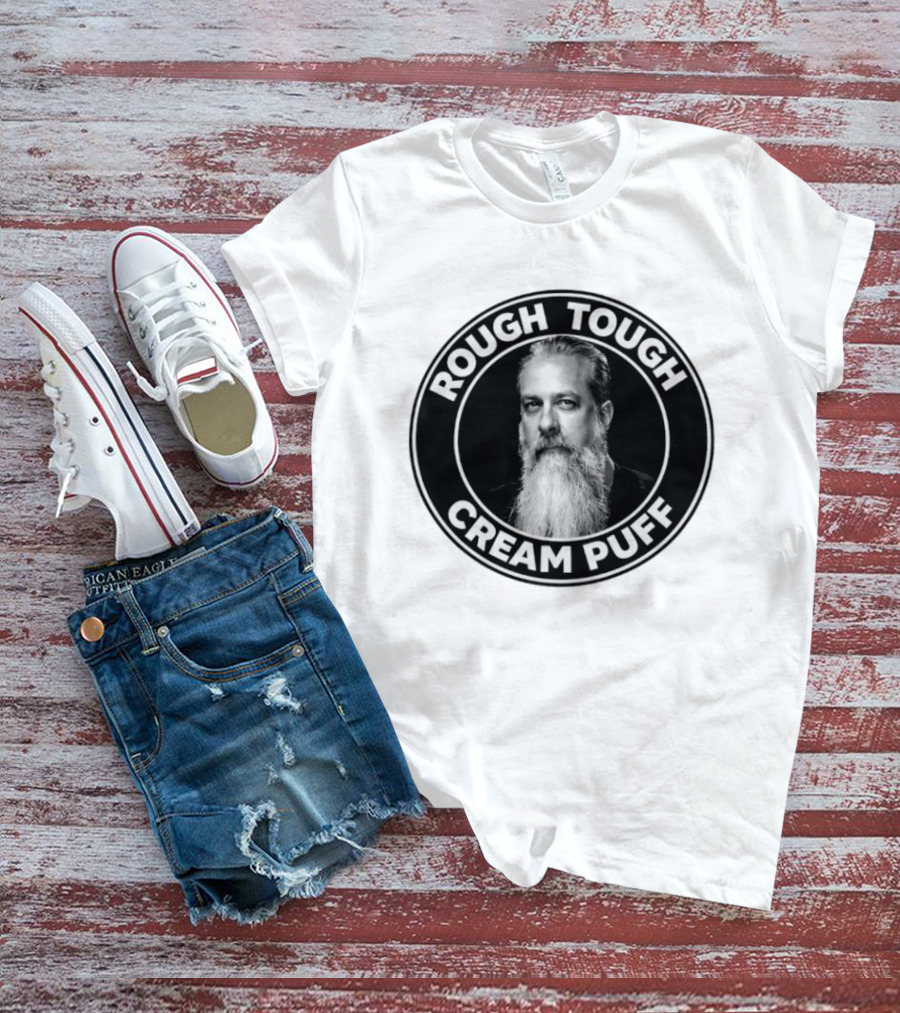 Rough Tough Cream Puff Bearded Man Circular T-Shirt