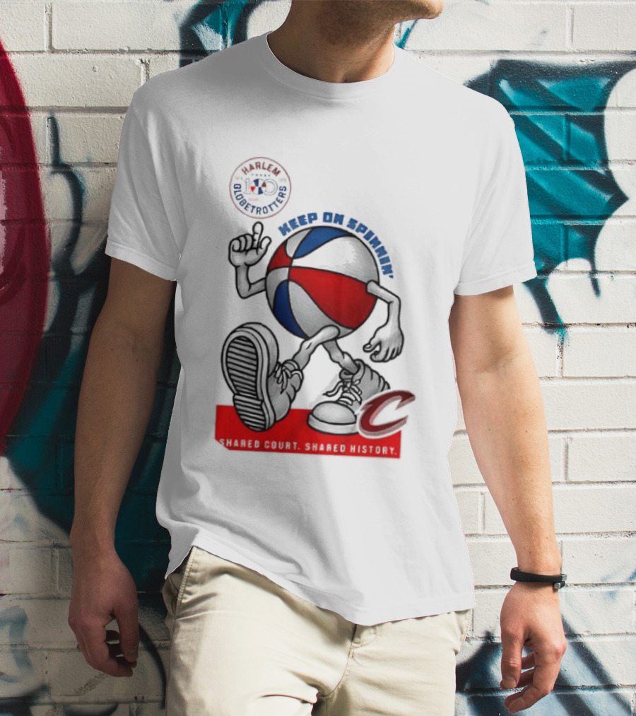 Cleveland Cavaliers Keep On Spennim Shared Court Shared History Basketball T-Shirt