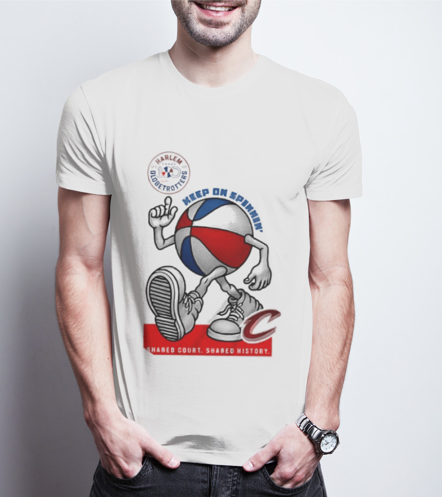Cleveland Cavaliers Keep On Spennim Shared Court Shared History Basketball T-Shirt