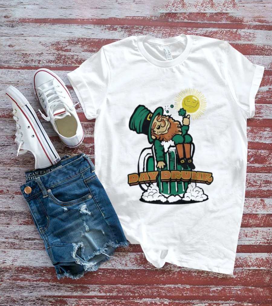 Day Drunk Leprechaun St. Patrick's Day Funny Irish Celebration T-Shirt
