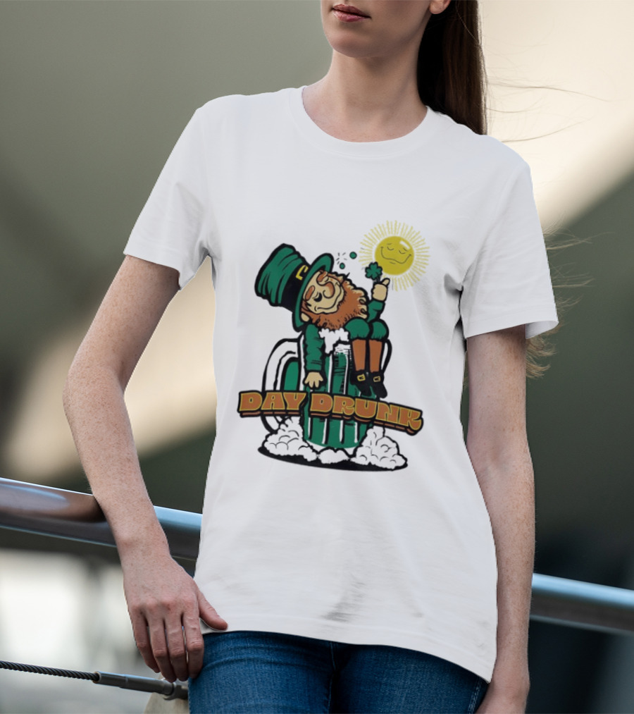 Day Drunk Leprechaun St. Patrick's Day Funny Irish Celebration T-Shirt