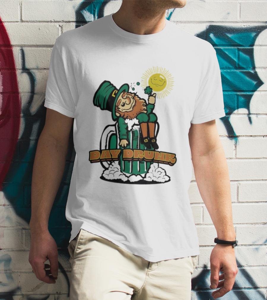 Day Drunk Leprechaun St. Patrick's Day Funny Irish Celebration T-Shirt