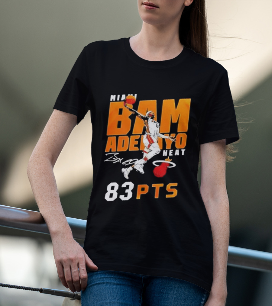 Miami Heat Bam Adebayo 83 Points Celebration T-Shirt
