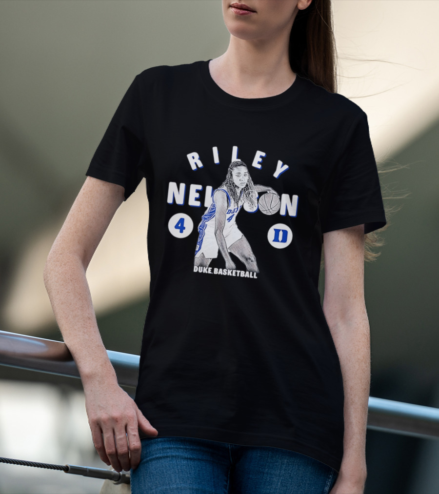 Riley Nelson 4 Duke Basketball Blue Devils NCAA 2026 T-Shirt