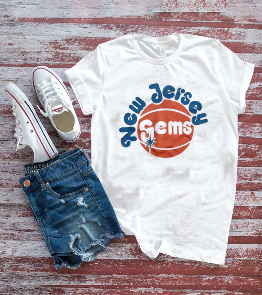 New Jersey Gems Basketball Vintage WPBL T-Shirt