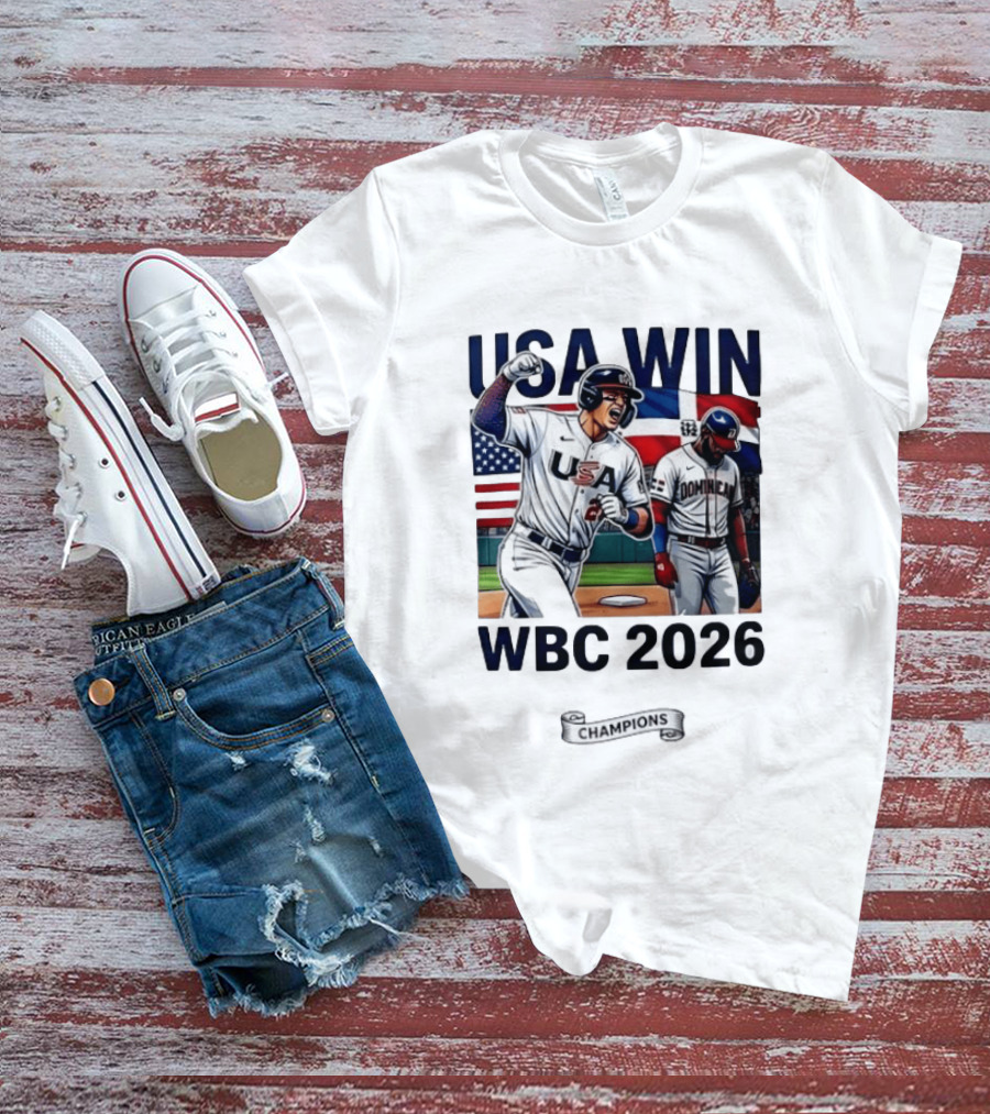 USA Win Over Dominican WBC 2026 Champions T-Shirt
