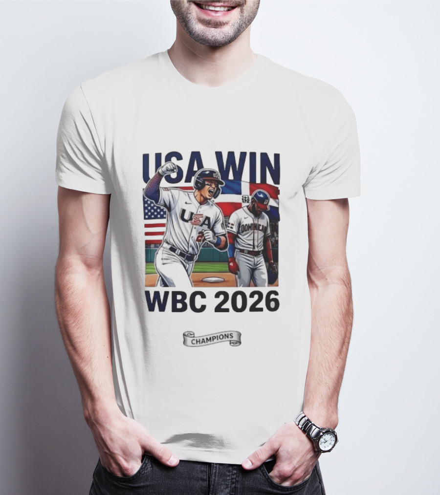 USA Win Over Dominican WBC 2026 Champions T-Shirt