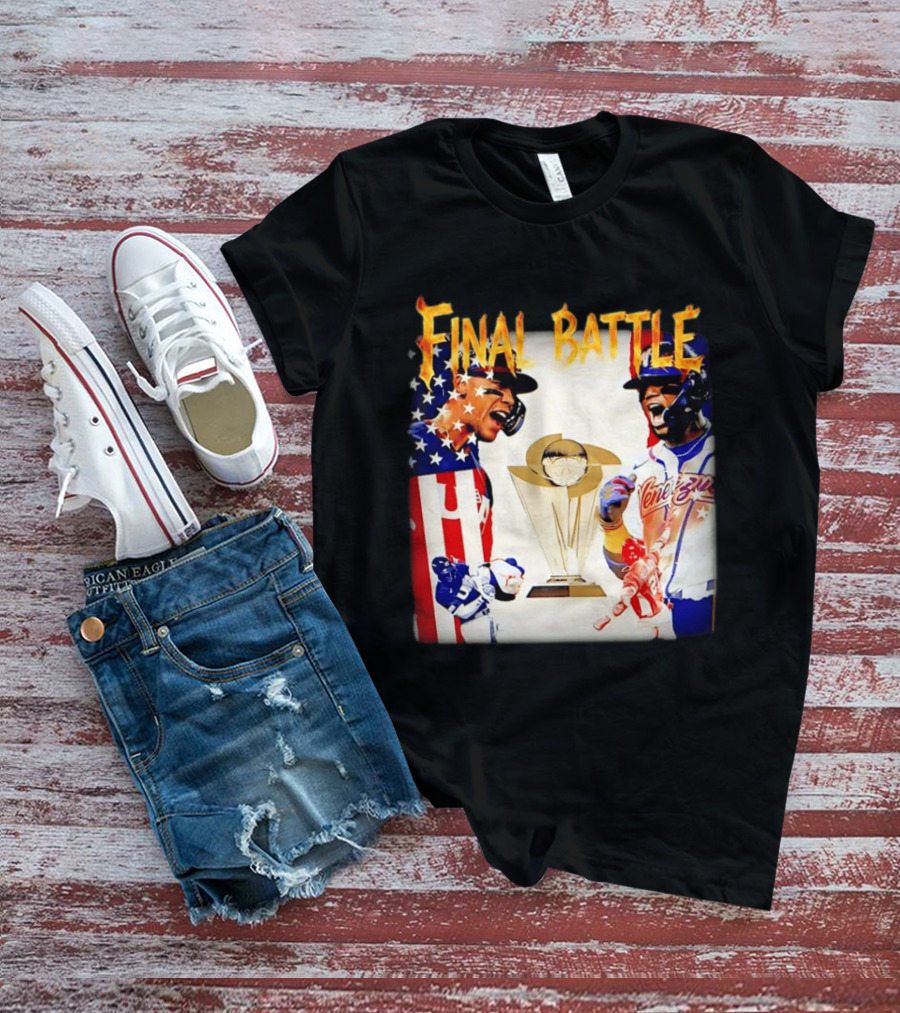 Final Battle USA Venezuela World Baseball Classic 2026 Championship Showdown T-Shirt