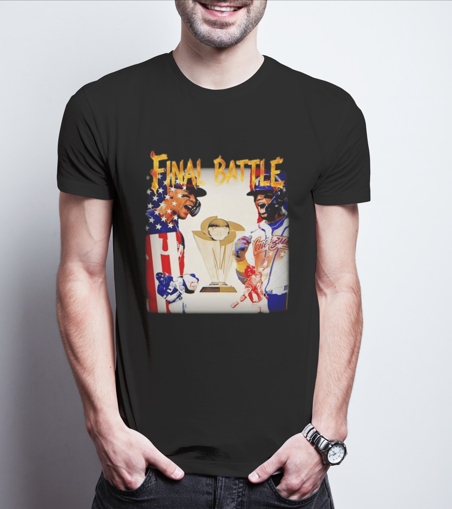 Final Battle USA Venezuela World Baseball Classic 2026 Championship Showdown T-Shirt