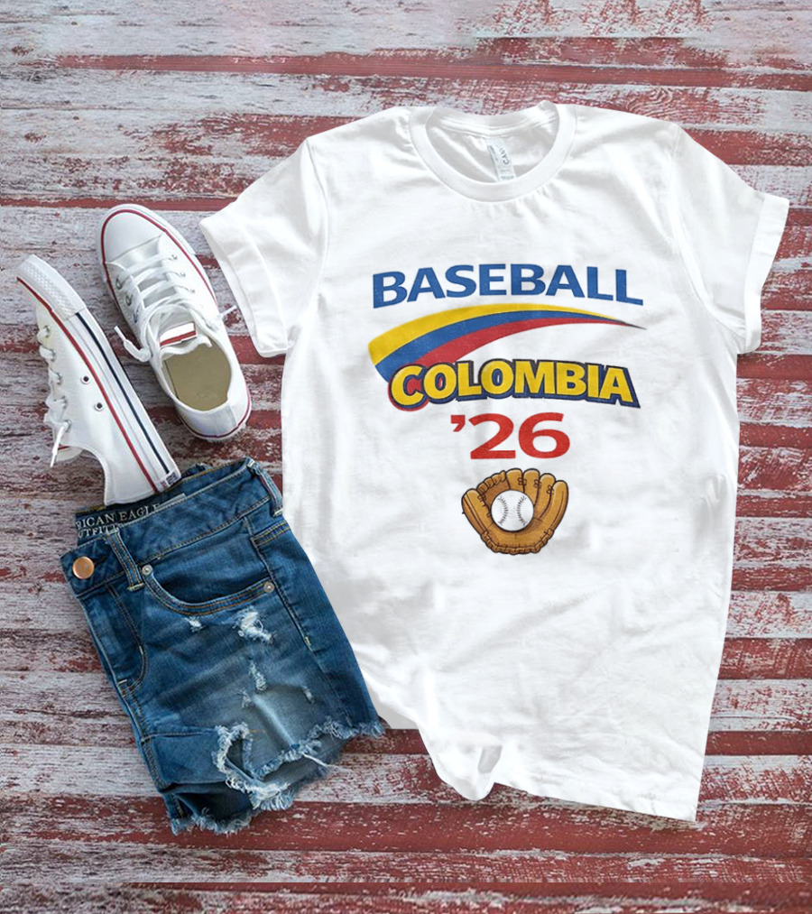 Colombia Baseball Classic 2026 '26 Glove And Ball T-Shirt