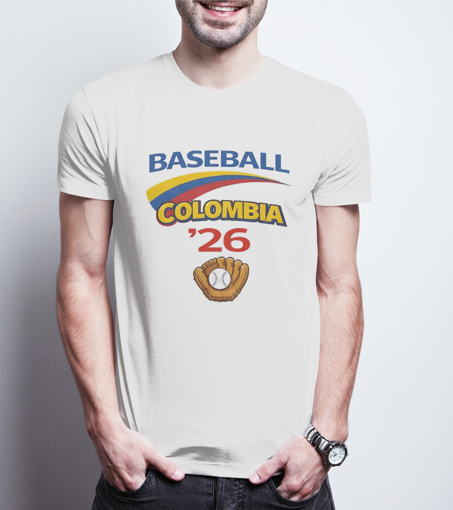 Colombia Baseball Classic 2026 '26 Glove And Ball T-Shirt