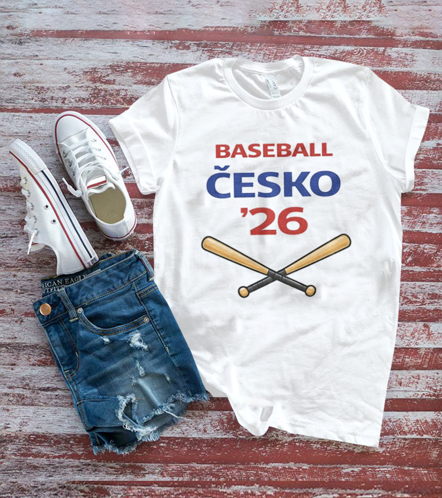 Baseball Česko 2026 World Classic Bats T-Shirt