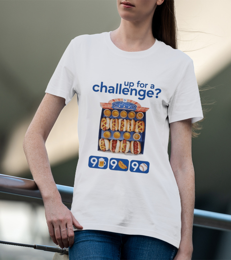 Mets Up For A Challenge 9 Beers 9 Dogs 9 Innings T-Shirt
