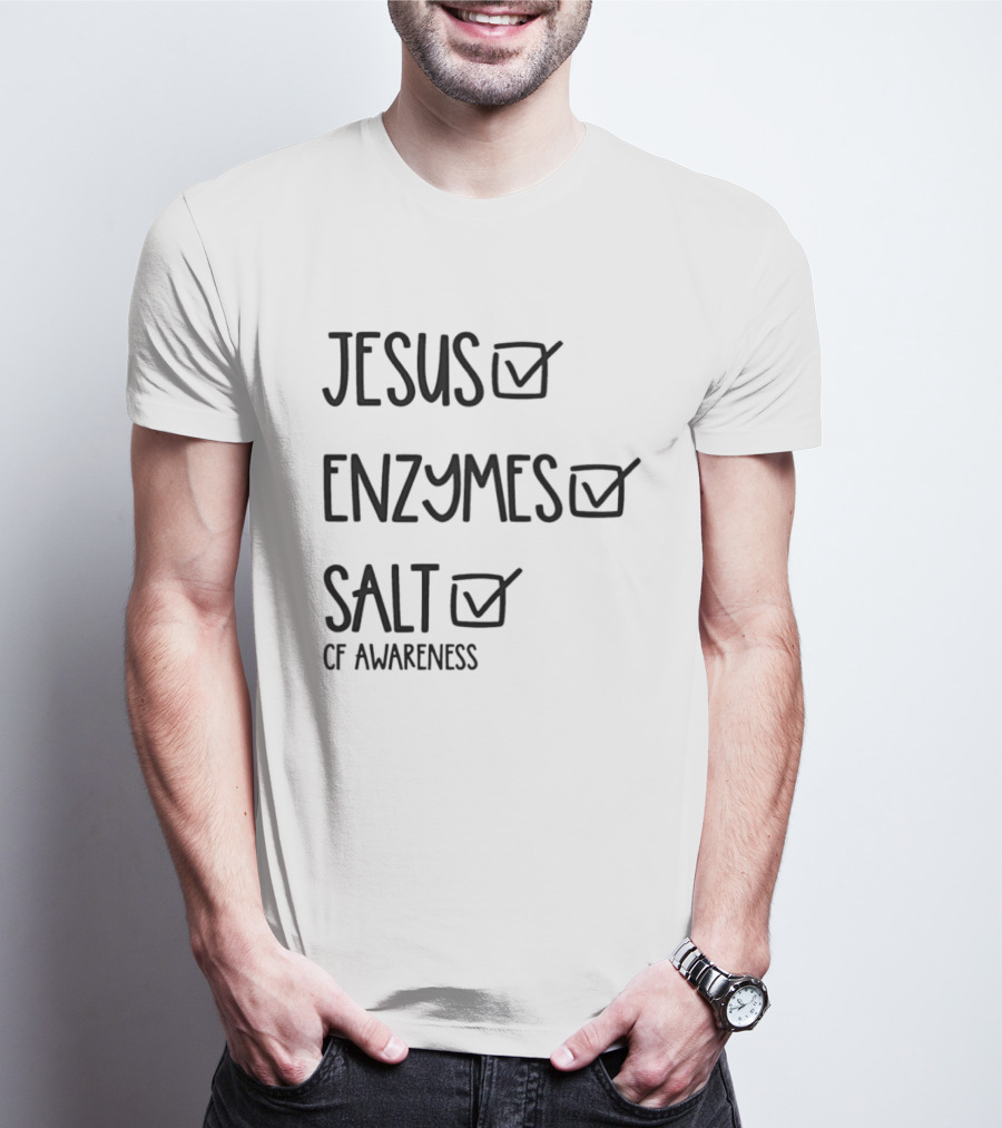 Jesus Enzymes Salt Of Awareness Select All Checklist T-Shirt